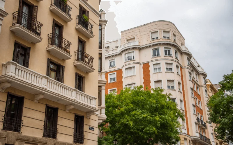 Elegant residential apartments in central Madrid Spain