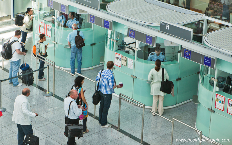 Airport border controls