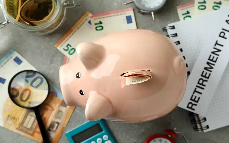 pension piggy bank