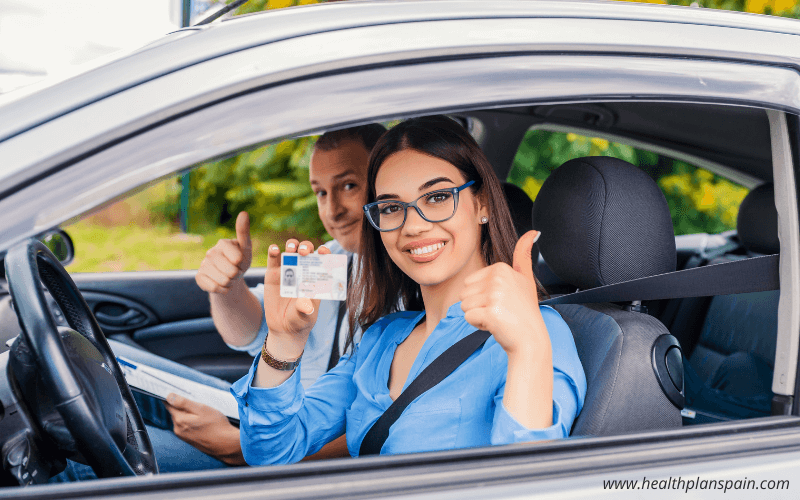 Driver holding licence