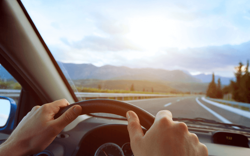 Driver at the wheel