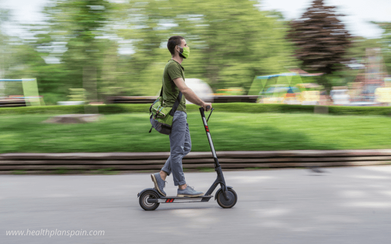 E-scooter rider