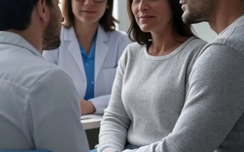 couple in IVF clinic in Spain