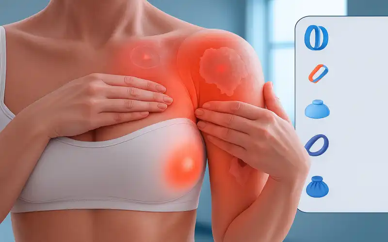 shoulder therapy visual with joint pain illustration