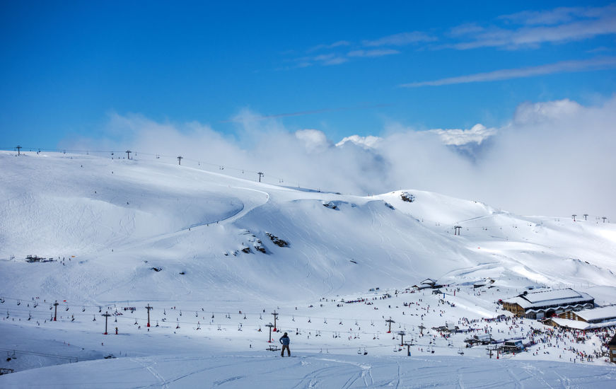Sierra Nevadas ski slopes in Spain