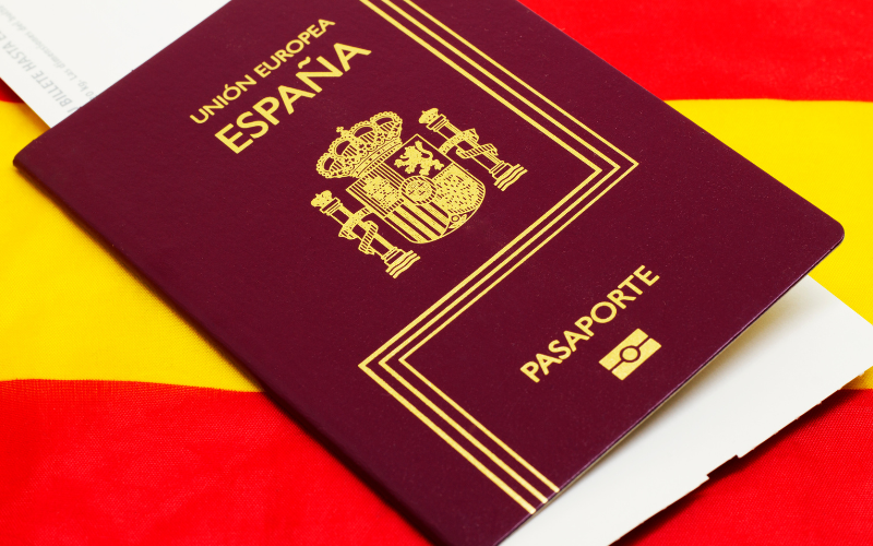 passport for travel to spain