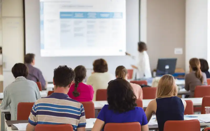 students at university in spain