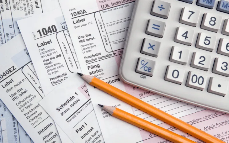US tax forms and calculator for filing federal income taxes