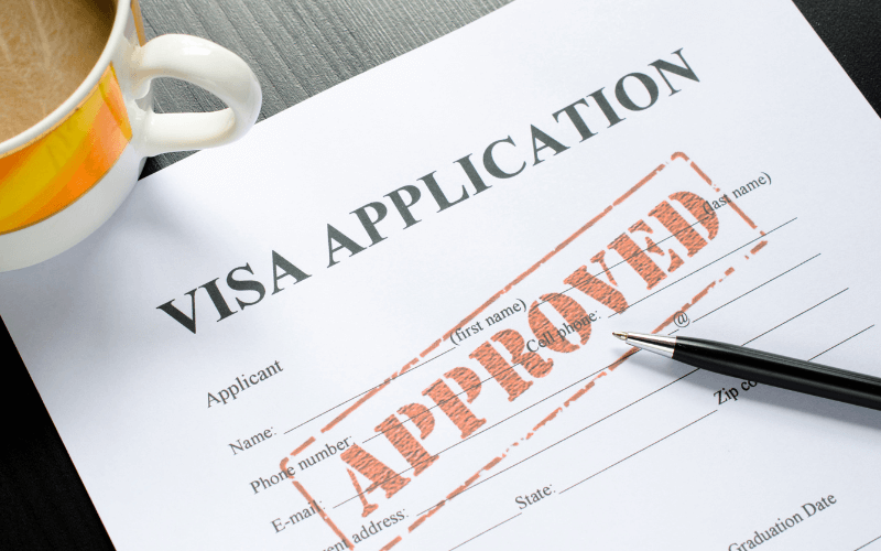 Approved student visa