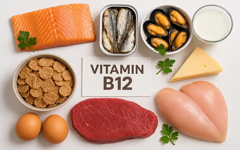 Best sources of food containing vitamin B12
